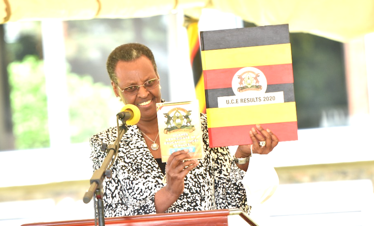 Janet Museveni Releasing Uce 2020 Results