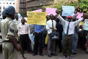 Teachers Demonstrate Over Pay